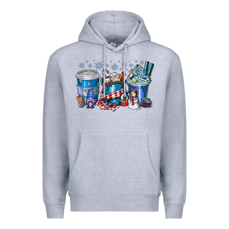 Christmas Coffee Premium Hoodie by CowhideDigitalArt | Teevron