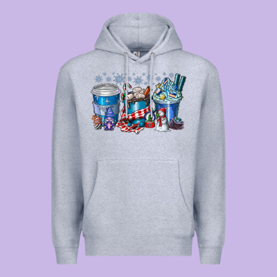 Christmas Coffee Premium Hoodie Designed By Cowhidedigitalart