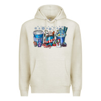 Oatmeal Heather Christmas Coffee Premium Hoodie - CowhideDigitalArt