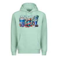 Seafoam Christmas Coffee Premium Hoodie - CowhideDigitalArt