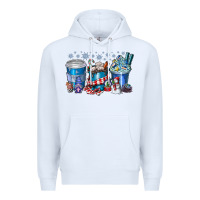 White Christmas Coffee Premium Hoodie - CowhideDigitalArt