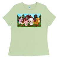 Matcha cute farm animals Ladies Tee - TumblerDesignByShophia