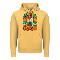 Vintage Mustard Thanksgiving Cold Drink Frappe Vintage Hoodie - FaDigitalArtStudio
