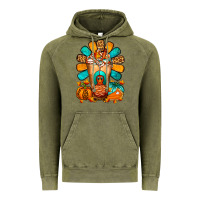 Vintage Olive Thanksgiving Cold Drink Frappe Vintage Hoodie - FaDigitalArtStudio