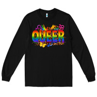 Black queer Long Sleeve Tee - FaDigitalArtStudio