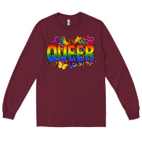 Burgundy queer Long Sleeve Tee - FaDigitalArtStudio