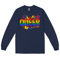Navy queer Long Sleeve Tee - FaDigitalArtStudio