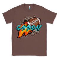 Chestnut Game day leopard fire and ball Classic Tee - HowdyJamesFarm