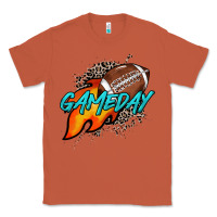 Copper Game day leopard fire and ball Classic Tee - HowdyJamesFarm