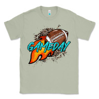 Matcha Game day leopard fire and ball Classic Tee - HowdyJamesFarm