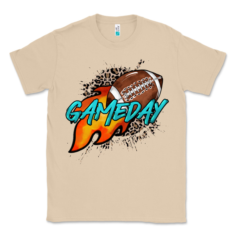 Game Day Leopard Fire And Ball Classic Tee by HowdyJamesFarm | Teevron