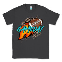 Smoke Game day leopard fire and ball Classic Tee - HowdyJamesFarm