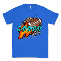 True Royal Game day leopard fire and ball Classic Tee - HowdyJamesFarm