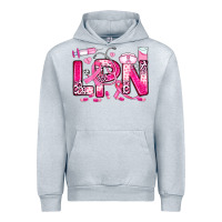 Heather Grey breast cancer lpn licensed practical nurse Urban Hoodie - JahusDesignShop