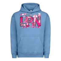 Pigment Pebble Blue breast cancer lpn licensed practical nurse Urban Hoodie - JahusDesignShop