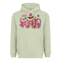 Matcha pink christmas teeth Heavyweight Hoodie - AdoDesignShop