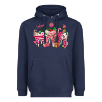 Navy pink christmas teeth Heavyweight Hoodie - AdoDesignShop