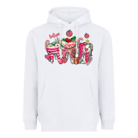 White pink christmas teeth Heavyweight Hoodie - AdoDesignShop