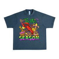Midnight Navy tis the season mardi gras olivia Urban Heavy Tee - OliviaCreatesArt