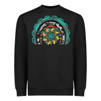 Black gemstone sunflower  rainbow Heavyweight Sweatshirt - Artiststas