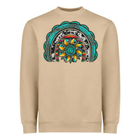 Gemstone Sunflower  Rainbow Heavyweight Sweatshirt | Teevron