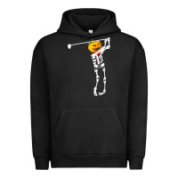 Pigment Black Golf Skeleton Pumpkin Halloween Shirt Urban Hoodie - maiPhamDesign