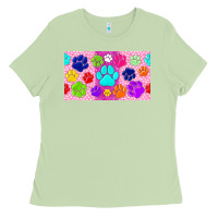 Matcha paw print Ladies Tee - TumblerDesignByShophia