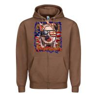 Chestnut amerıcan pig Zipper Hoodie - BarkalooDesign