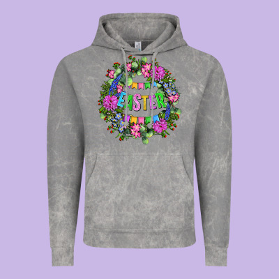 Easter Day Flower Easter Vintage Hoodie Designed By Oliviacreatesart