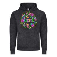 Vintage Black Easter Day Flower Easter Vintage Hoodie - OliviaCreatesArt