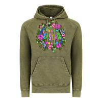 Vintage Olive Easter Day Flower Easter Vintage Hoodie - OliviaCreatesArt