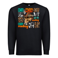 Black cowboy Premium Sweatshirt - AdoDesignShop