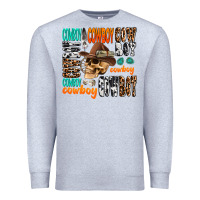 Heather Grey cowboy Premium Sweatshirt - AdoDesignShop