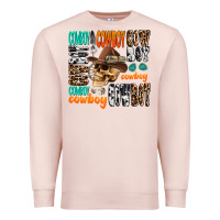 Pale Pink cowboy Premium Sweatshirt - AdoDesignShop