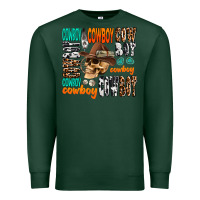 Sports Green cowboy Premium Sweatshirt - AdoDesignShop