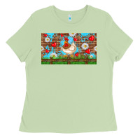 Matcha cute chicken Ladies Tee - TumblerDesignByShophia