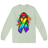 Matcha Pride ribbon Long Sleeve Tee - FaDigitalArtStudio