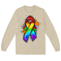 Mushroom Pride ribbon Long Sleeve Tee - FaDigitalArtStudio