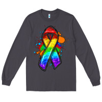 Smoke Pride ribbon Long Sleeve Tee - FaDigitalArtStudio