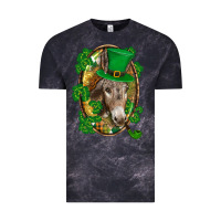 Cloud Black St. Patrick's day Donkey Vintage Tee - CowGirlArtShop