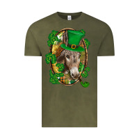 Vintage Olive St. Patrick's day Donkey Vintage Tee - CowGirlArtShop