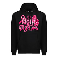 Black we fight together breast cancer Premium Hoodie - RanaPortraitStore
