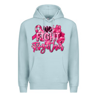 Blue Mist we fight together breast cancer Premium Hoodie - RanaPortraitStore