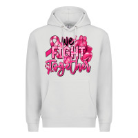 Dove Grey we fight together breast cancer Premium Hoodie - RanaPortraitStore