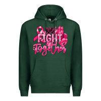 Sports Green we fight together breast cancer Premium Hoodie - RanaPortraitStore