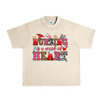 Sandshell nursing is a work of heart Urban Heavy Tee - OliviaCreatesArt