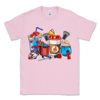 Bubblegum Pink Lacrosse coffee cups Classic Tee - HowdyJamesFarm