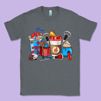 Lacrosse Coffee Cups Classic Tee Designed By Howdyjamesfarm