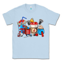Dusty Blue Lacrosse coffee cups Classic Tee - HowdyJamesFarm