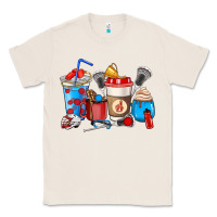 Natural Lacrosse coffee cups Classic Tee - HowdyJamesFarm